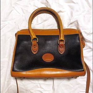 Vintage Dooney & Bourke Black and Brown Bag